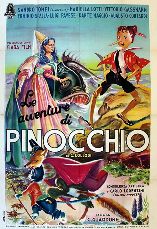 Movie poster for The Adventures of Pinocchio (1947)