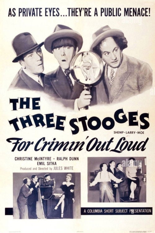 Movie poster for For Crimin' Out Loud (1956)