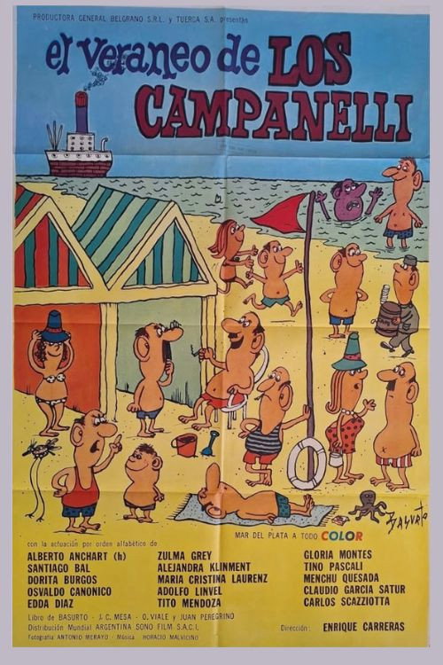 Movie poster for El veraneo de los Campanelli (1971)