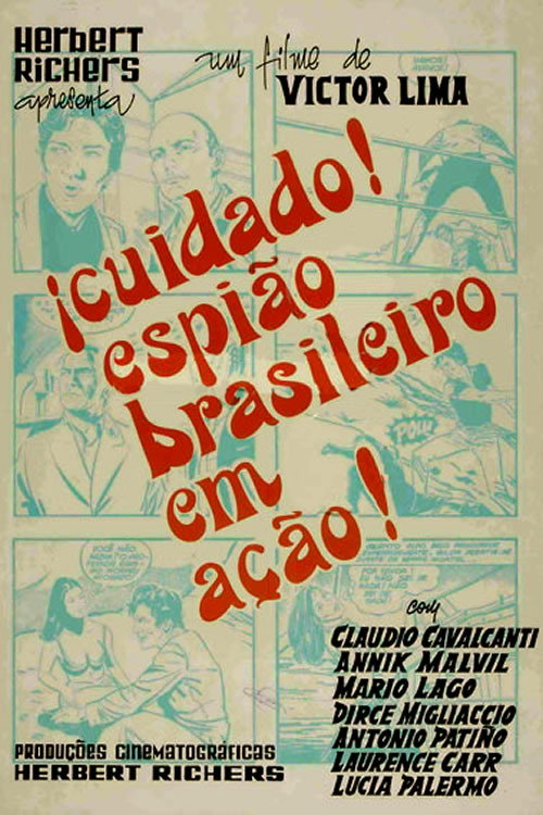 Movie poster for Cuidado! Espião Brasileiro em Ação! (1966)