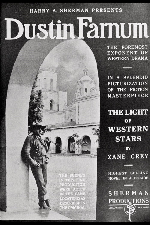 Movie poster for The Light of Western Stars (1918)