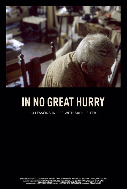 Movie poster for In No Great Hurry: 13 Lessons in Life with Saul Leiter (2014)