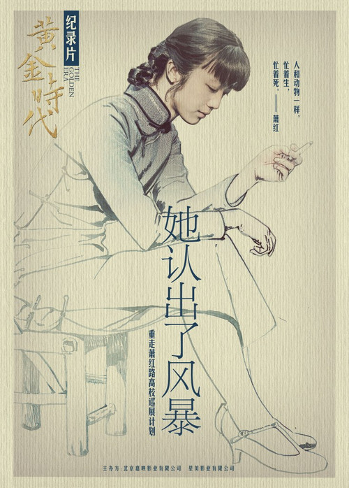 Movie poster for She Recognized the Storm: Xiao Hong and Her Golden Era (2014)