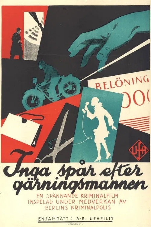 Movie poster for Vom Täter fehlt jede Spur (1929)