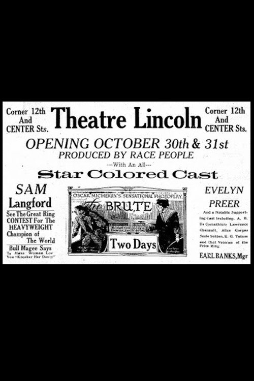 Movie poster for The Brute (1920)