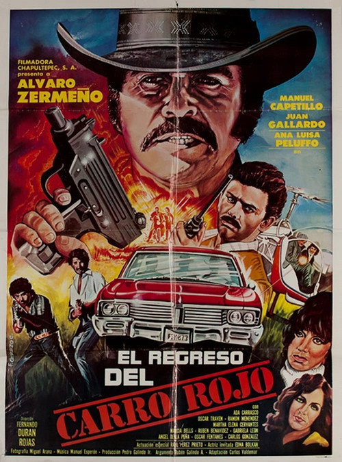 Movie poster for El regreso del carro rojo (1984)