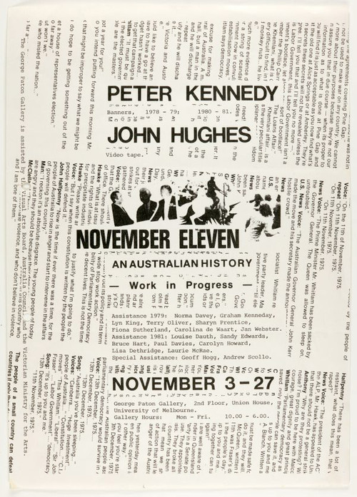 Movie poster for November Eleven (1979)
