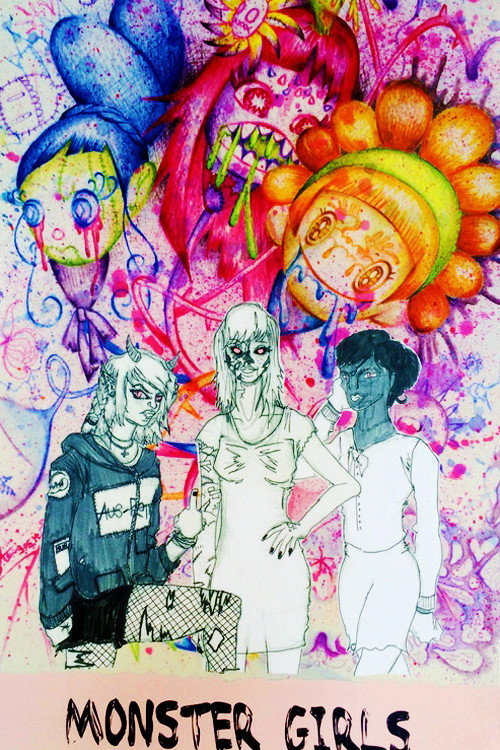 Movie poster for Monster Girls (2015)