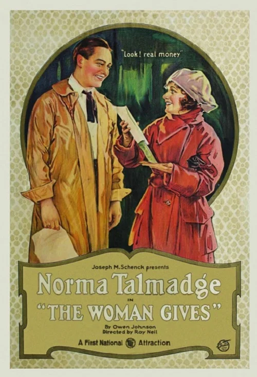 Movie poster for The Woman Gives (1920)