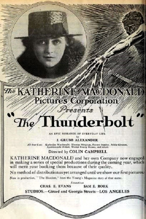 Movie poster for The Thunderbolt (1919)