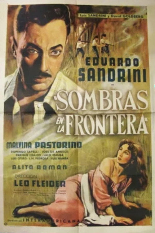 Movie poster for Sombras en la frontera (1951)