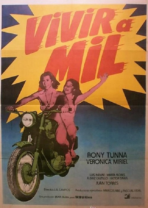 Movie poster for Vivir a mil (1976)