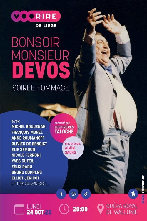Movie poster for Bonsoir Monsieur Devos (2023)