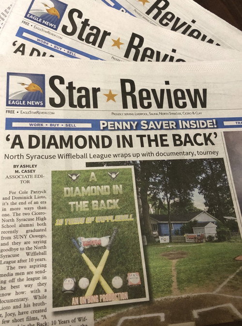 Movie poster for A Diamond in the Back: 10 Years of Wiffleball (2019)