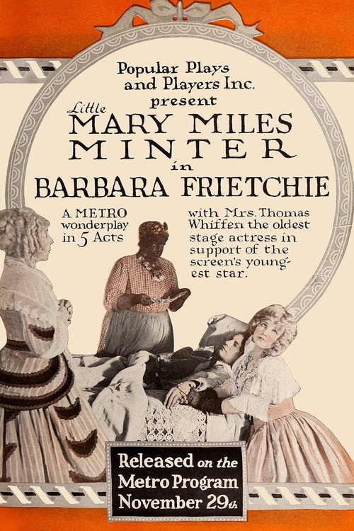 Movie poster for Barbara Frietchie (1915)
