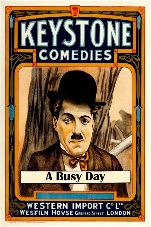 Movie poster for A Busy Day (1914)