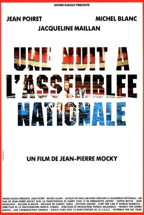 Movie poster for Une nuit à l'Assemblée Nationale (1988)