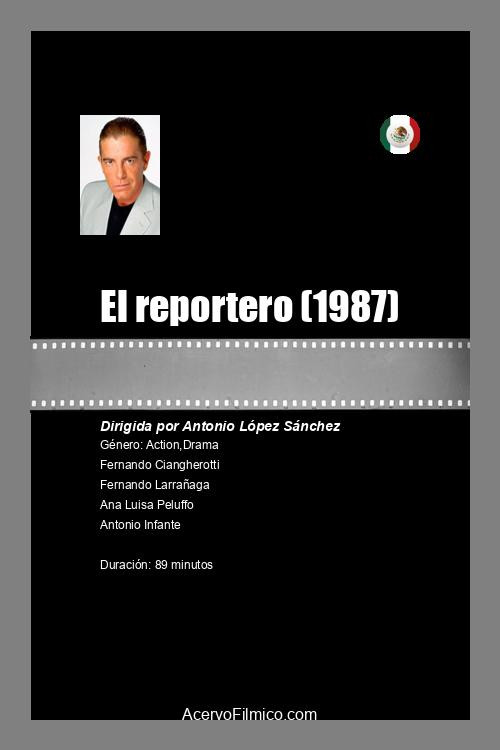 Movie poster for El reportero (1987)