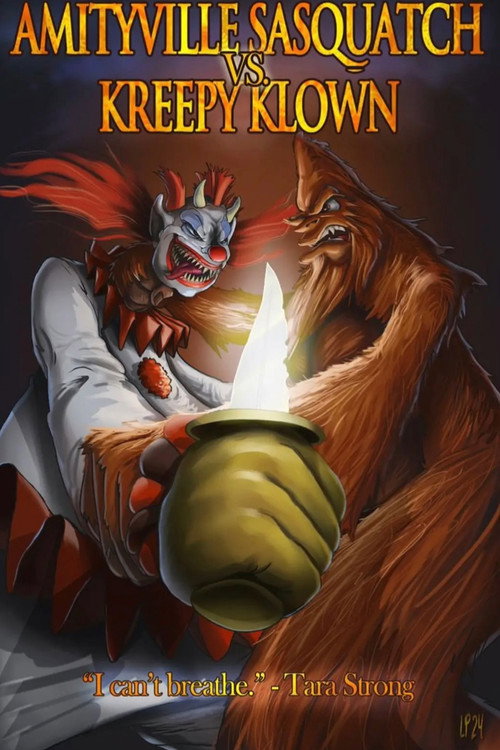 Movie poster for Amityville Sasquatch Vs Kreepy Klown (2025)