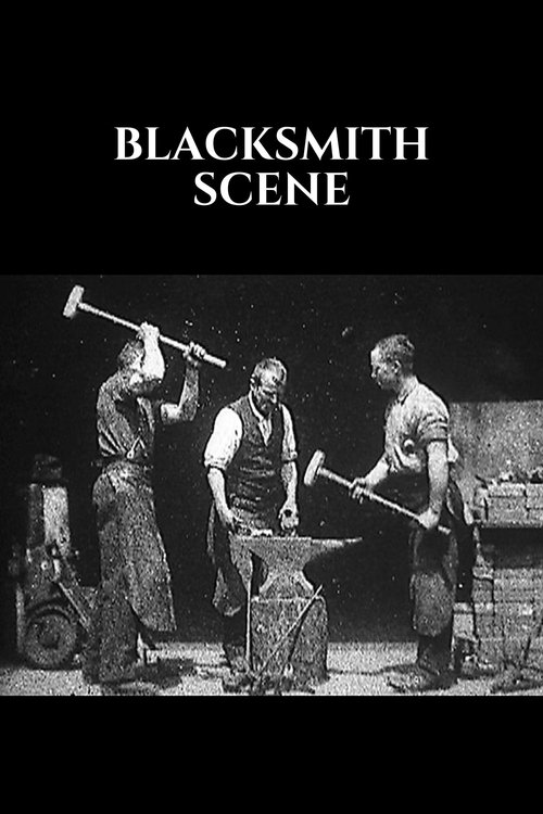 Blacksmithing Scene poster