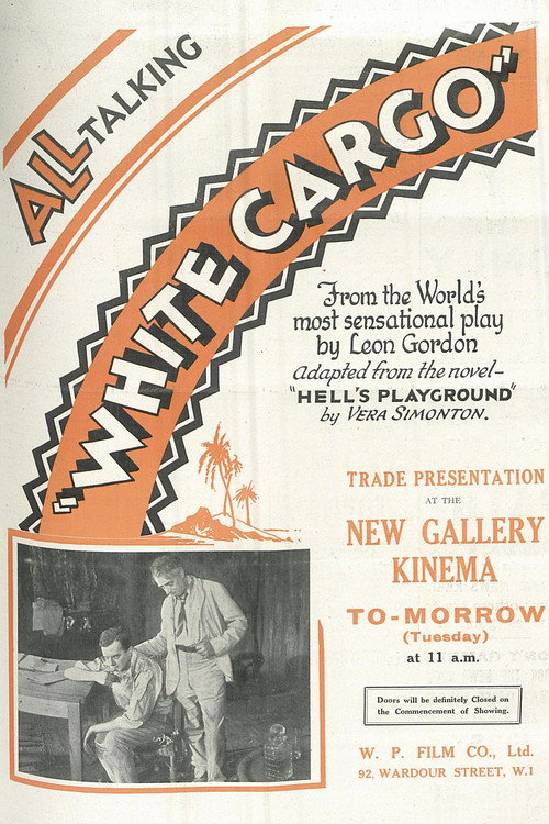 Movie poster for White Cargo (1929)