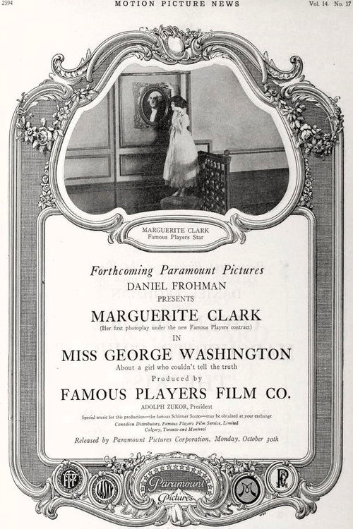 Movie poster for Miss George Washington (1916)