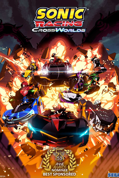 Movie poster for Sonic Racing:  CrossWorlds - The Animation (2025)