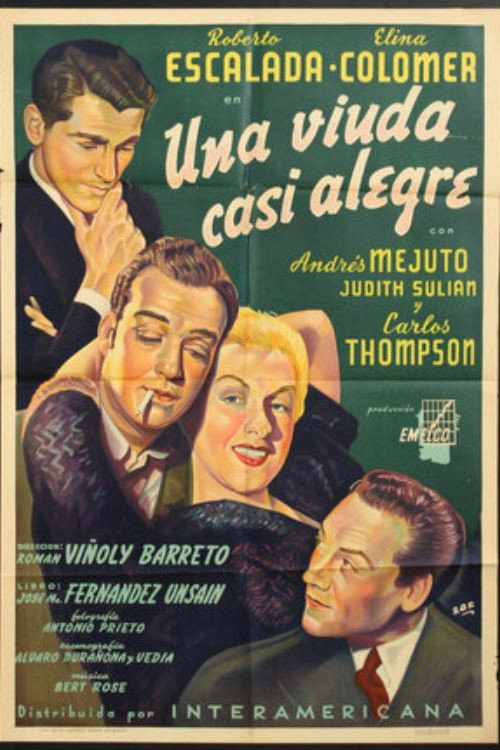 Movie poster for Una viuda casi alegre (1950)