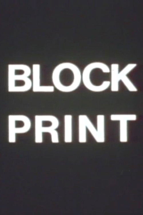 BLOCK PRINT poster