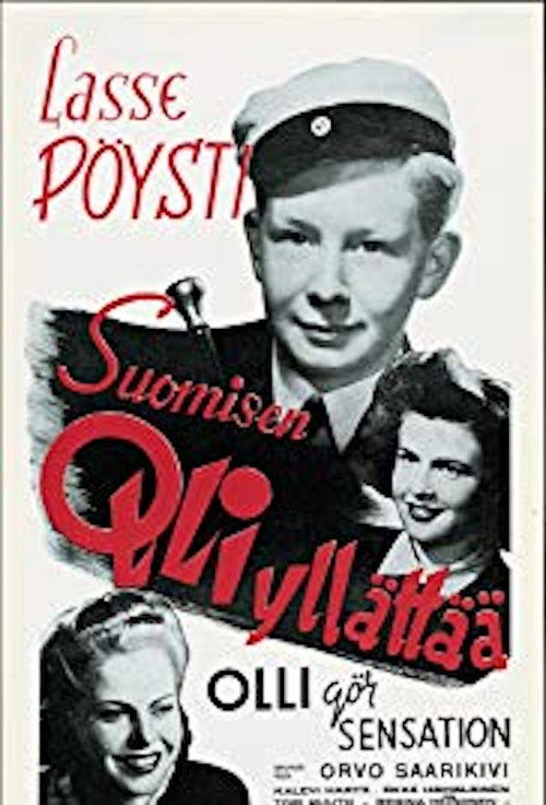 Movie poster for Suomisen Olli yllättää (1945)