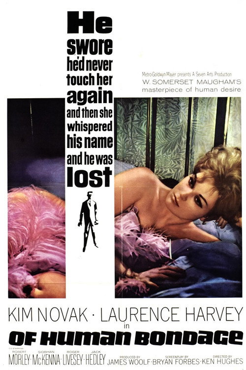 Movie poster for Of Human Bondage (1964)