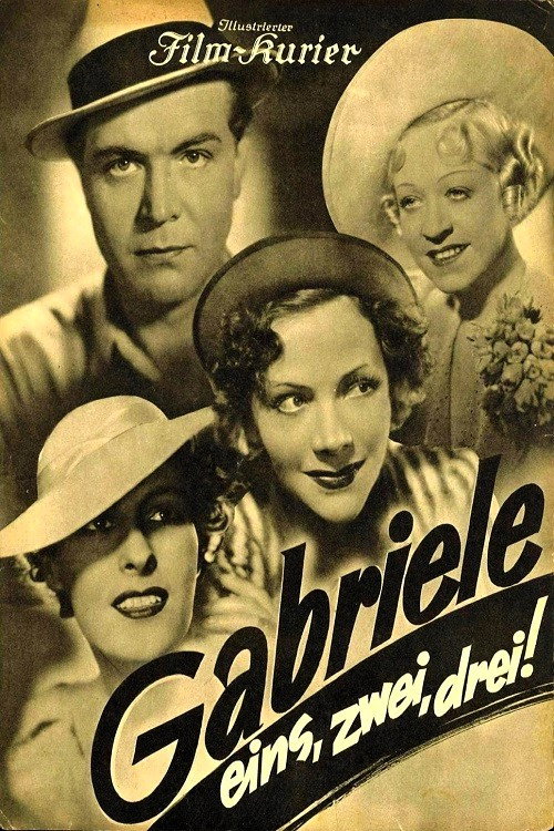 Movie poster for Gabriele eins, zwei, drei (1937)