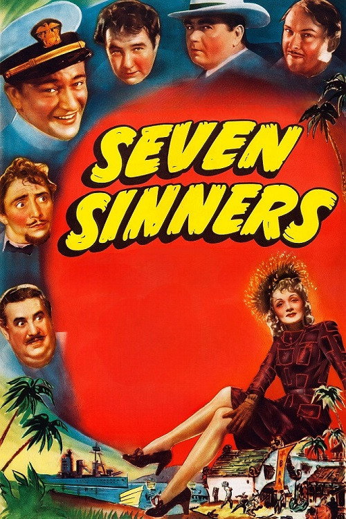 Movie poster for Seven Sinners (1940)