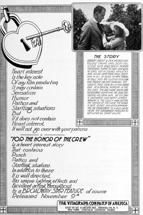 Movie poster for For the Honor of the Crew (1915)