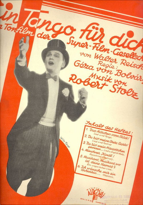 Movie poster for A Tango for You (1930)