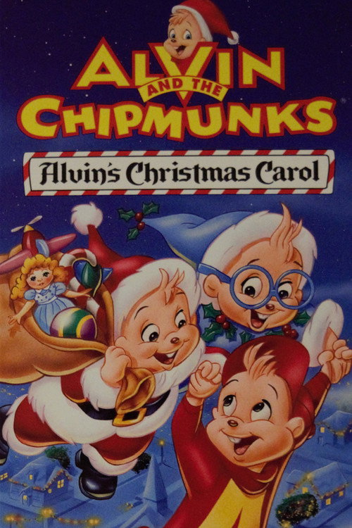 Movie poster for Alvin and the Chipmunks: Alvin's Christmas Carol (1993)