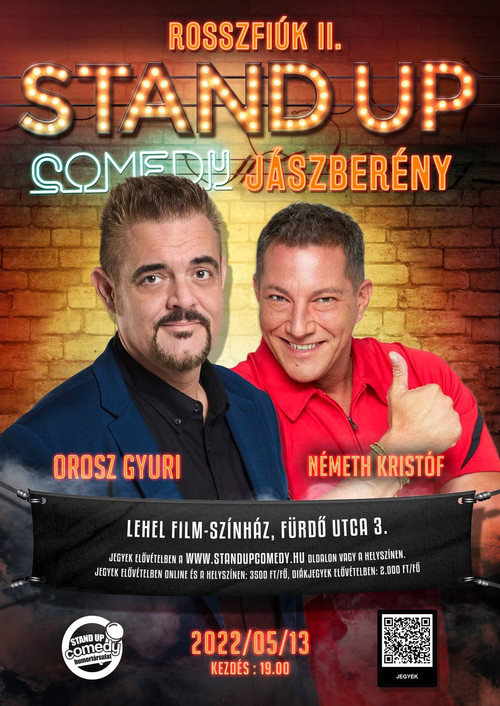 Movie poster for Rosszfiúk 2. - Orosz György, Németh Kristóf közös stand up comedy műsora (2023)