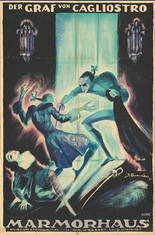 Movie poster for The Count of Cagliostro (1920)
