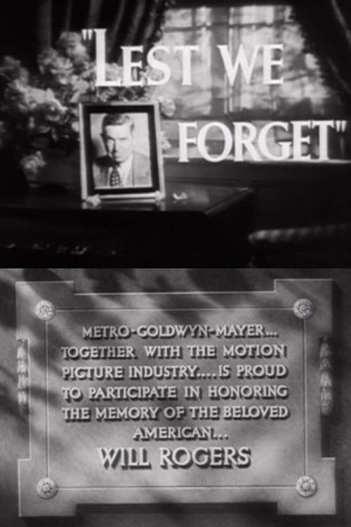 Movie poster for Lest We Forget (1937)