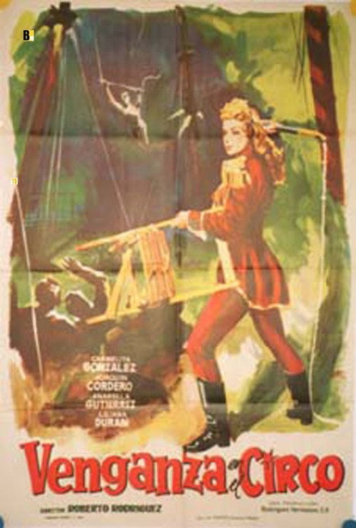 Movie poster for Venganza en el circo (1954)