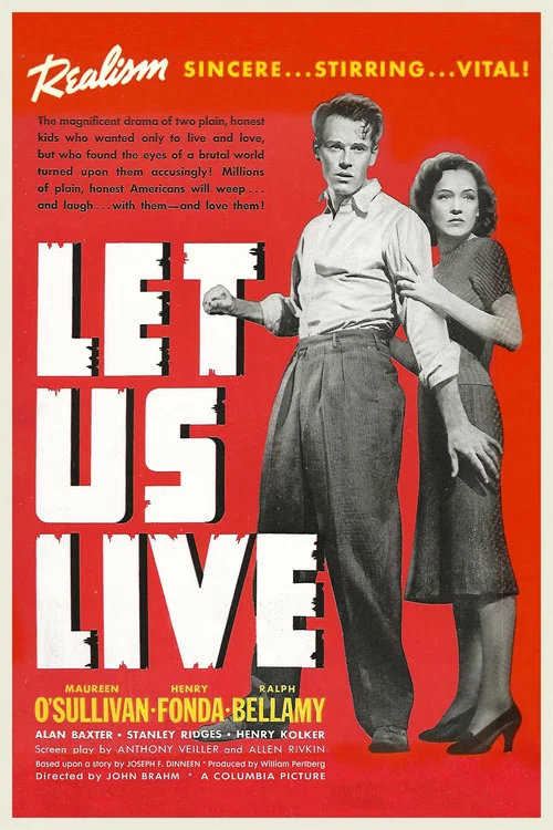 Movie poster for Let Us Live (1939)