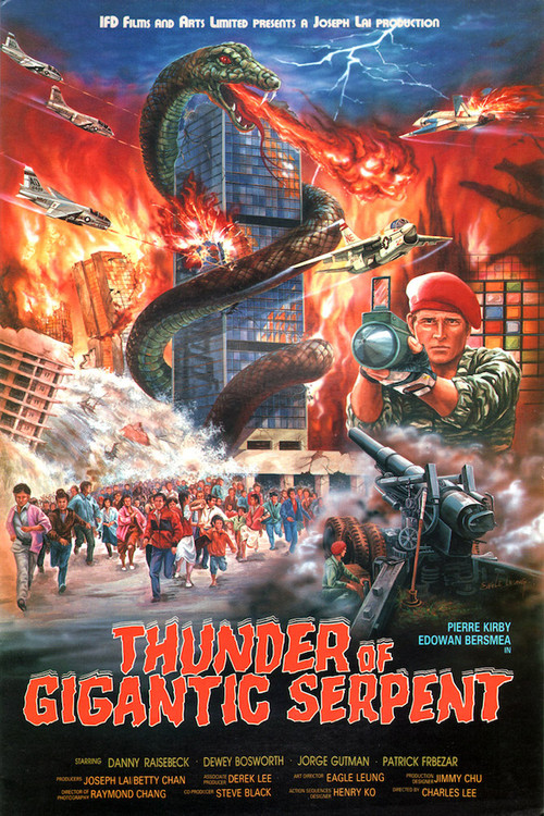 Movie poster for Thunder of Gigantic Serpent (1988)