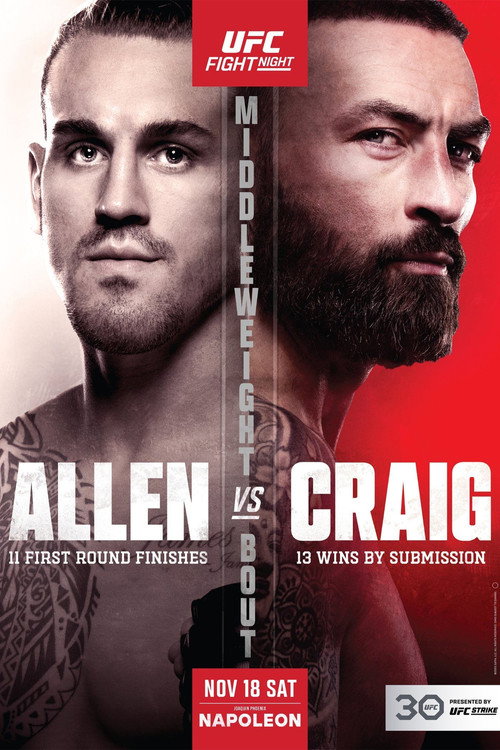 Movie poster for UFC Fight Night 232: Allen vs. Craig (2023)