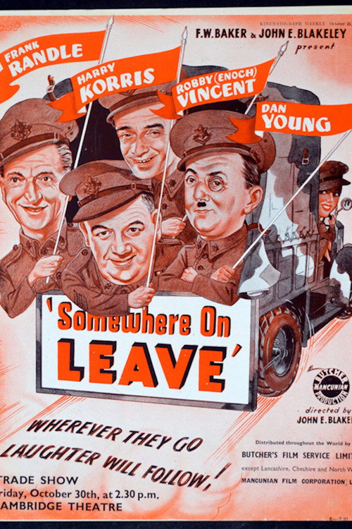 Movie poster for Somewhere on Leave (1943)