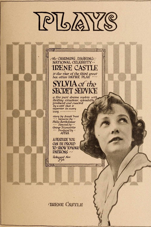 Movie poster for Sylvia of the Secret Service (1917)