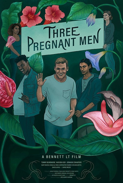 Movie poster for Three Pregnant Men (2020)