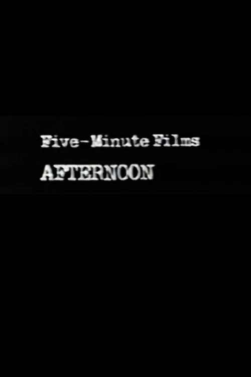 Movie poster for Afternoon (1982)