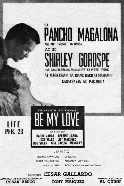 Movie poster for Be My Love (1958)