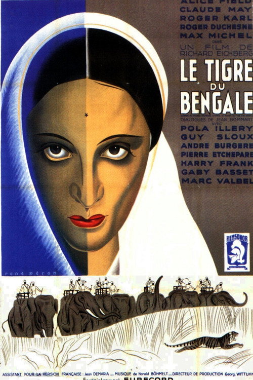 Movie poster for Le Tigre du Bengale (1938)