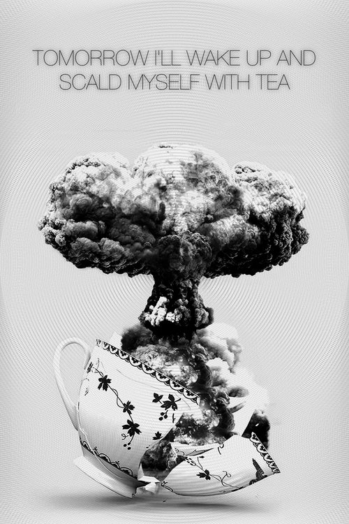 Movie poster for Tomorrow I'll Wake Up and Scald Myself with Tea (1977)